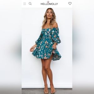 Hello Molly Dinner Party Dress Forest Green